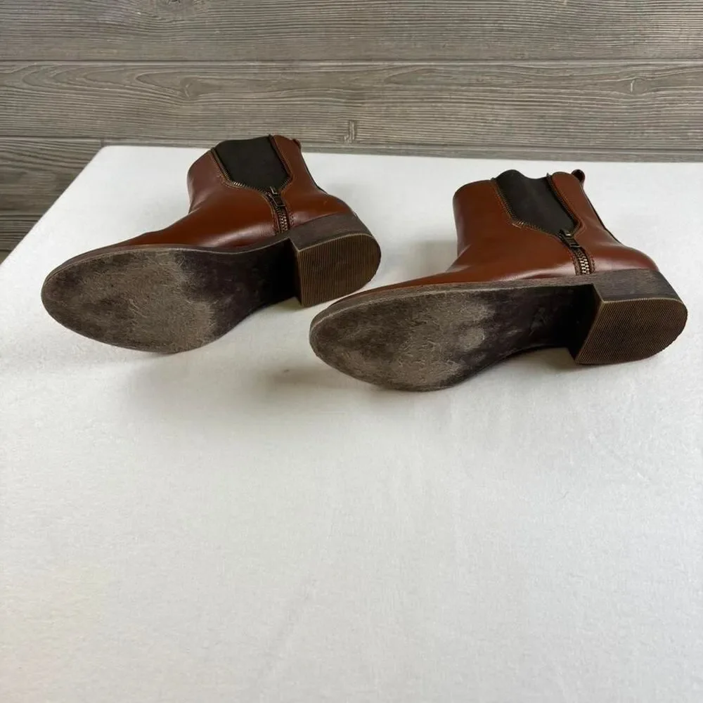 Rocket Dog Brown Leather Chelsea Ankle Boots